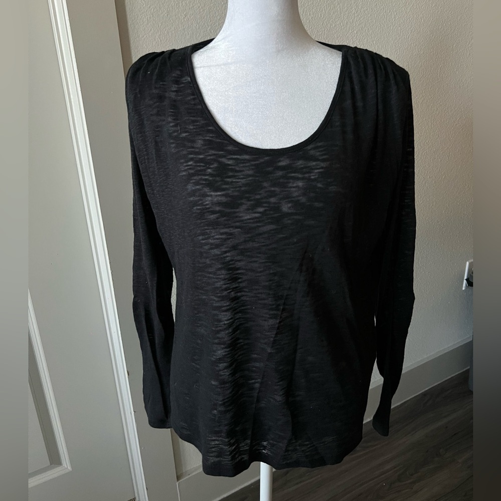 American Vintage Black Long Sleeve Cotton and wool blend
